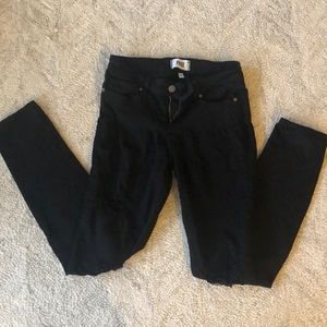 Black ripped Paige Jeans